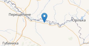 Mapa Kernosivka, Novomoskovskyy r-n