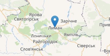 Mapa Lyman (Donetska obl.)