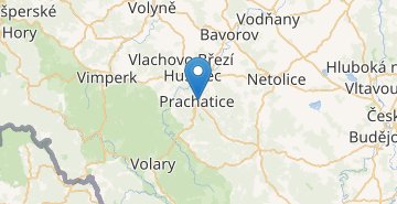 Žemėlapis Prachatice