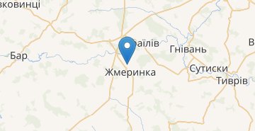 Žemėlapis Zhmerynka