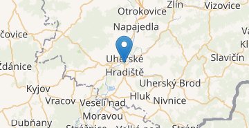 地图 Uherské Hradiště