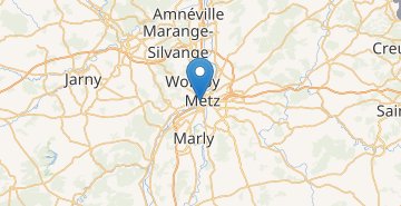 Mapa Metz