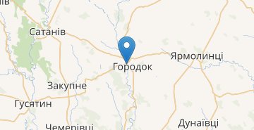 Mapa Gorodok (Khmelnytska obl.)