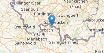 Карта Саарбрюккен