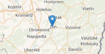地图 Zlín