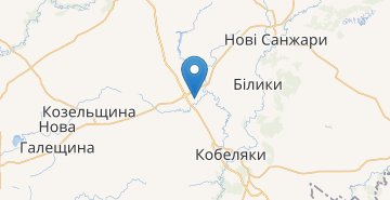 Map Butenky (Kobelyatskiy r-n)