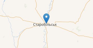 Kaart Starobilsk