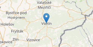 地図 Vsetin