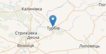 Карта Турбов (Липовецкий р-н)