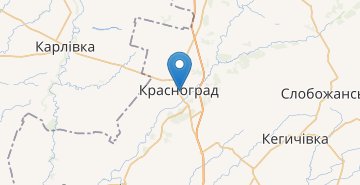 Карта Красноград