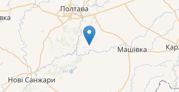 Мапа Заворскло (Полтавський р-н)