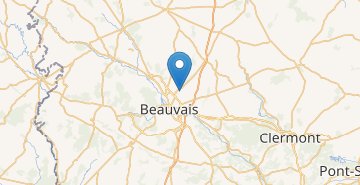 地图 Paris airport Beauvais