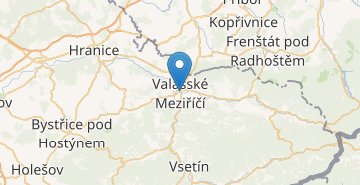 Мапа Валашске Мезіржічі