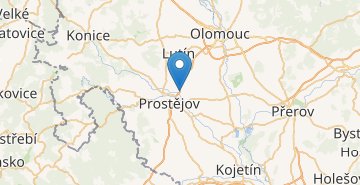 Kaart Prostějov