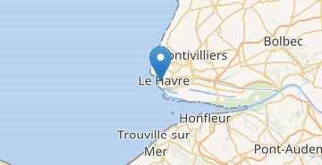 Kaart Le Havre
