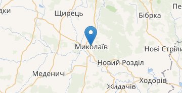 地図 Mykolaiv (Lvivska obl.)