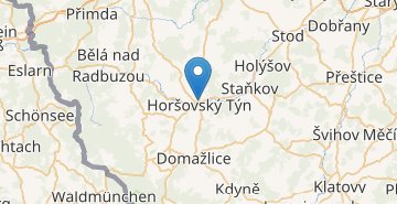 Mapa Horsovsky Tyn