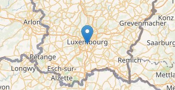 Mapa Luxemburg