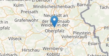 Mapa Weiden in der Oberpfalz