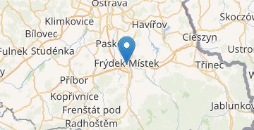 Mapa Frydek-Mistek