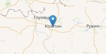 Zemljevid Koziatyn