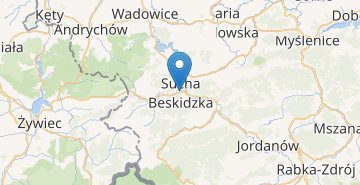 Zemljevid Sucha Beskidzka