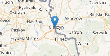 Мапа Чеський Тешин