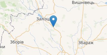 地图 Mshanets, Zborivskyy r-n