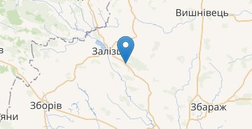 Mapa Maniuky (Zborivskyy r-n)