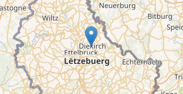 Kaart Diekirch