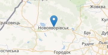 Mapa Novoyavorivsk