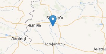 Zemljevid Semeniv (Bilogorskiy r-n)