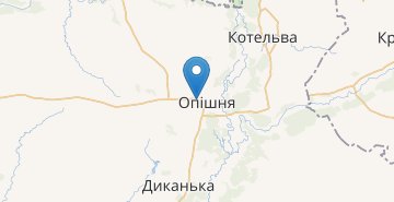 Map Opishnya (Poltavska obl.)