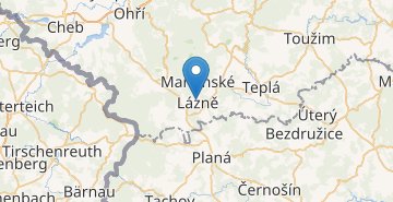 Карта Марианске Лазне