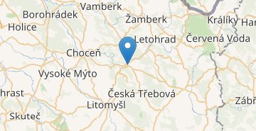 Térkép Ústí nad Orlicí