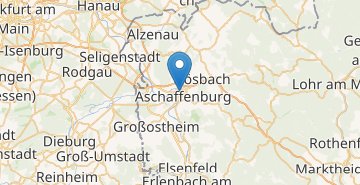 Mapa Aschaffenburg