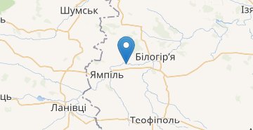 რუკა Vodychky (Belogorsky r-n)