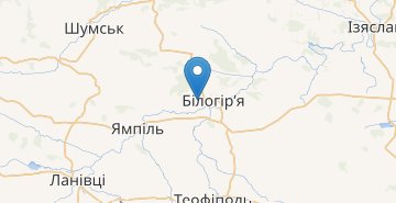 Map Bilogirya (Khmelnytska obl.)