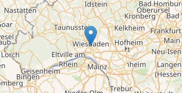 Mapa Wiesbaden