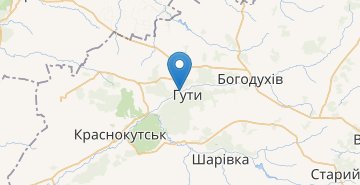 地図 Guty (Kharkivska obl.)