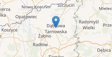 地図 Dabrowa Tarnowska