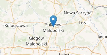Map Sokolow Malopolski