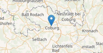 Mapa Coburg