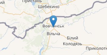 Kaart Vovchansk (Kharkivska obl.)