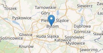Mapa Bytom