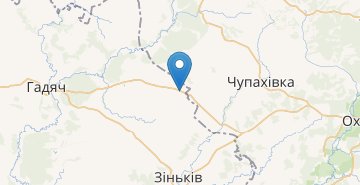 Mapa Voronivshchyna, Poltavska obl