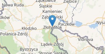 地图 Zloty Stok