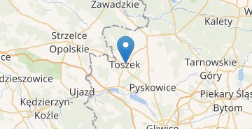 Mapa Toszek