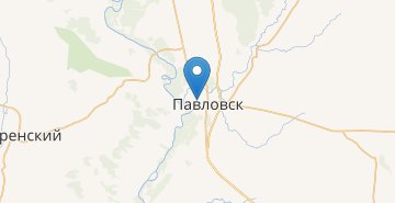 Harta Pavlovsk (Voronezhskaya obl.)