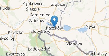 Mapa Paczkow